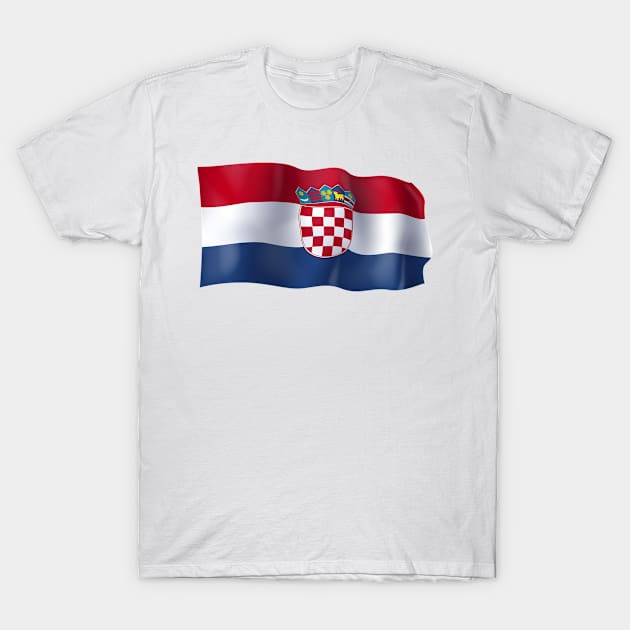 Hrvatska flag T-Shirt by SerenityByAlex